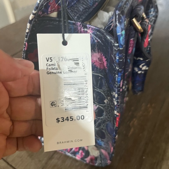 Brahmin Multicolor Floral Satchel - Picture 3 of 7